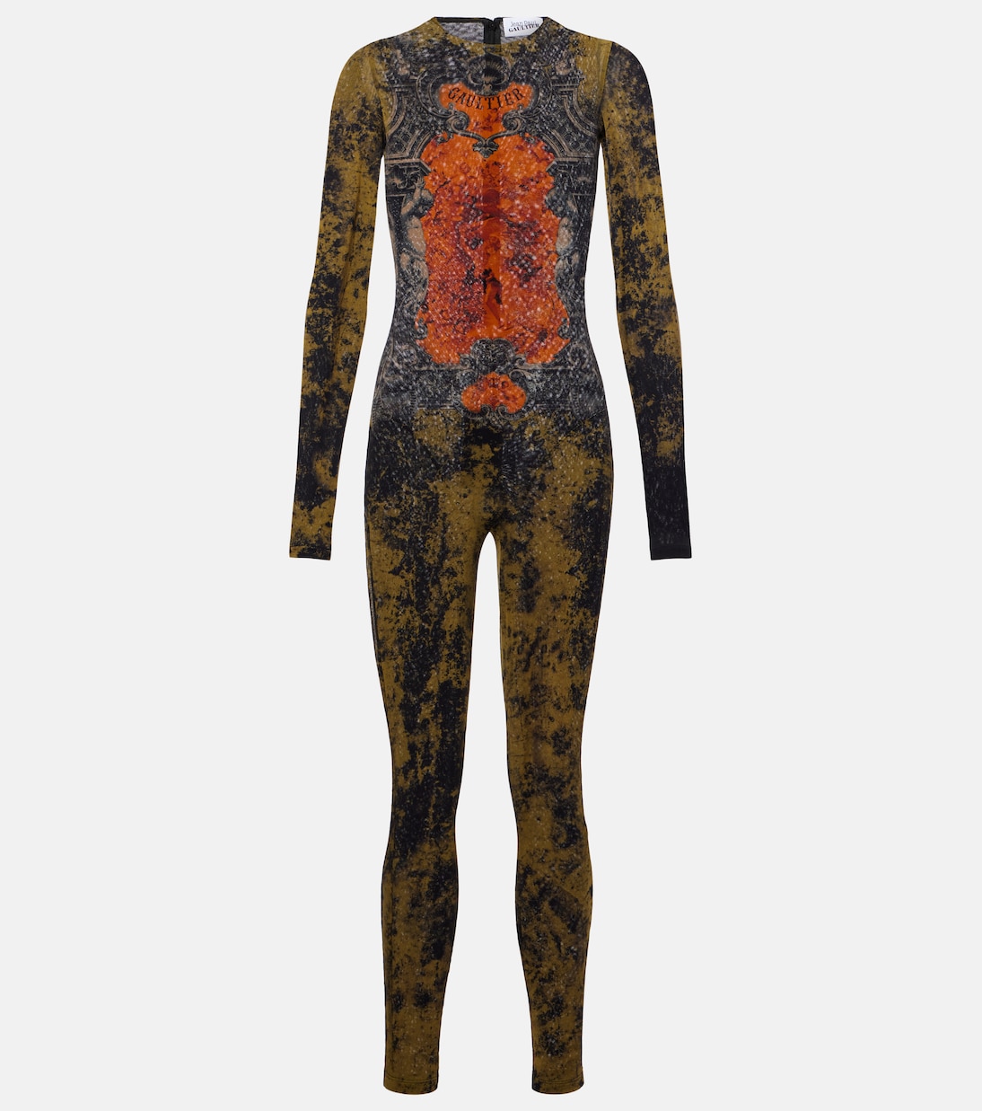 Médallion printed mesh catsuit | Jean Paul Gaultier