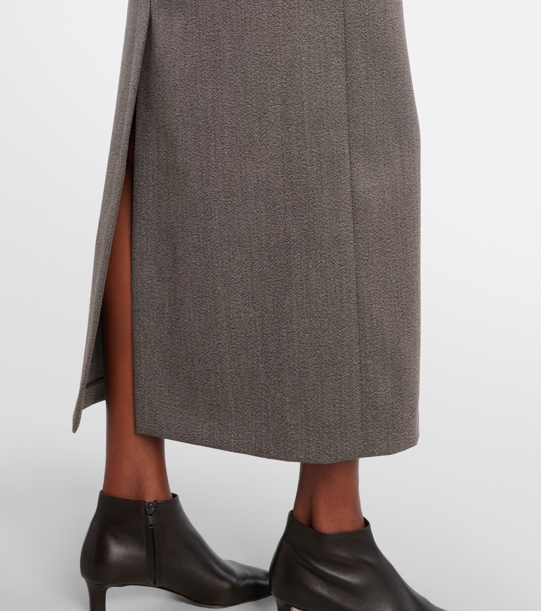 Nythera virgin wool gabardine pencil skirt | The Row