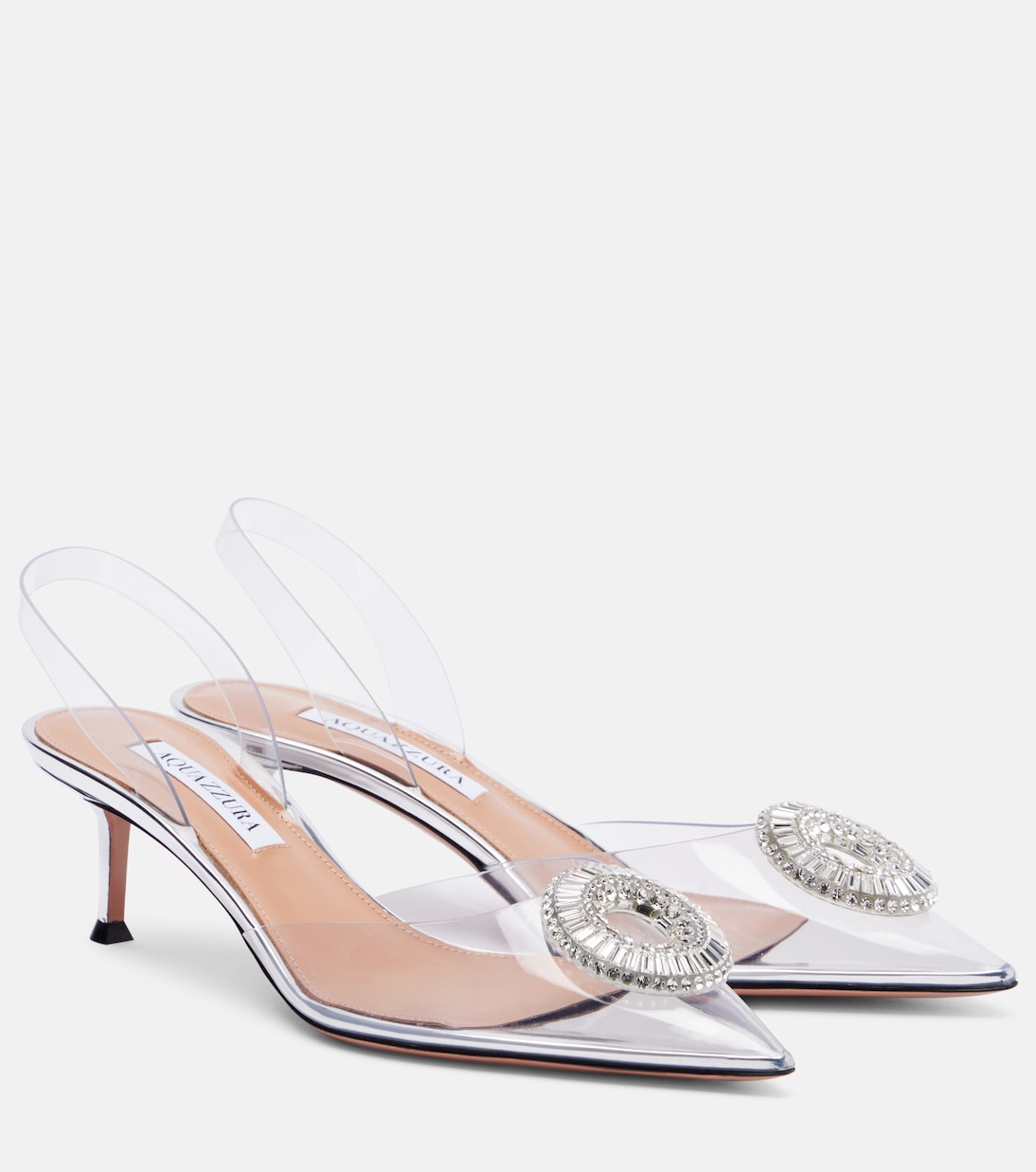 Pumps slingback Crystal Hoop 50 | Aquazzura