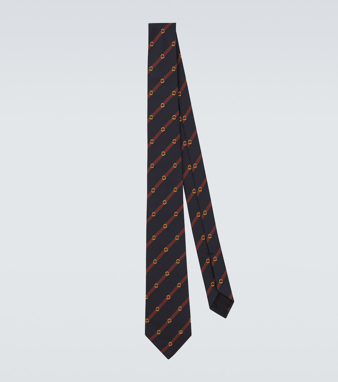 Web Stripe silk twill jacquard tie | Gucci