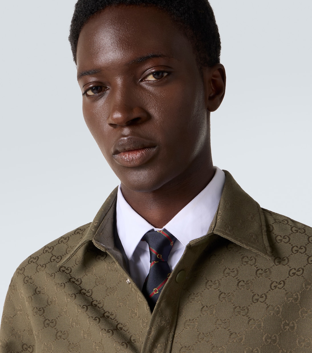 Web Stripe silk twill jacquard tie | Gucci