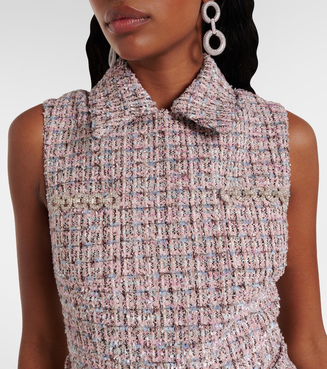 Minikleid mit Kristallen und Pailletten | Self-Portrait