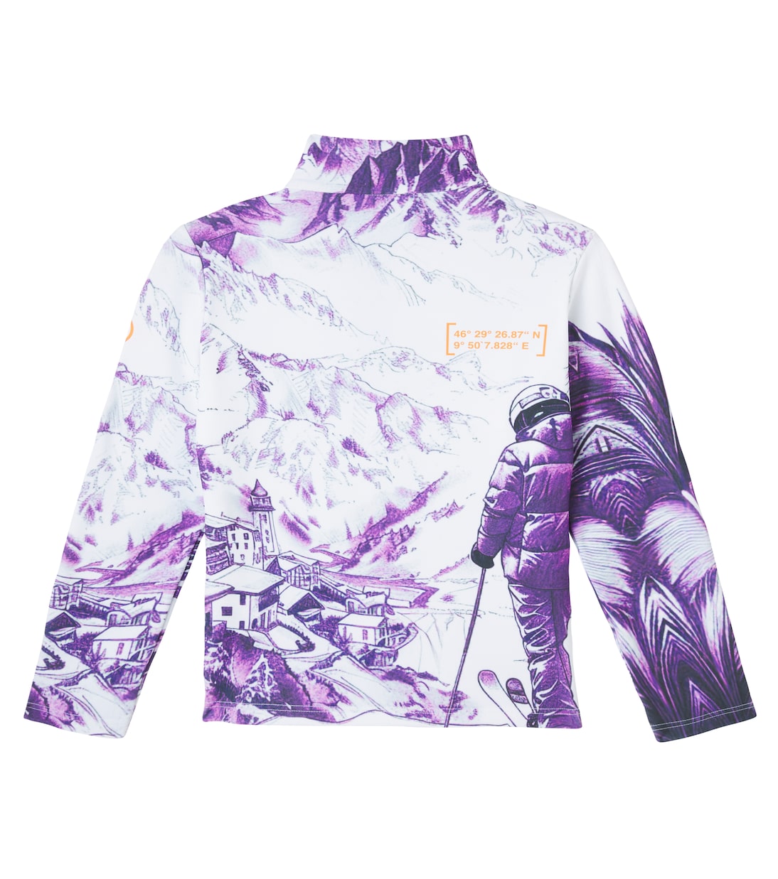 Chris logo printed technical half-zip top | Bogner Kids