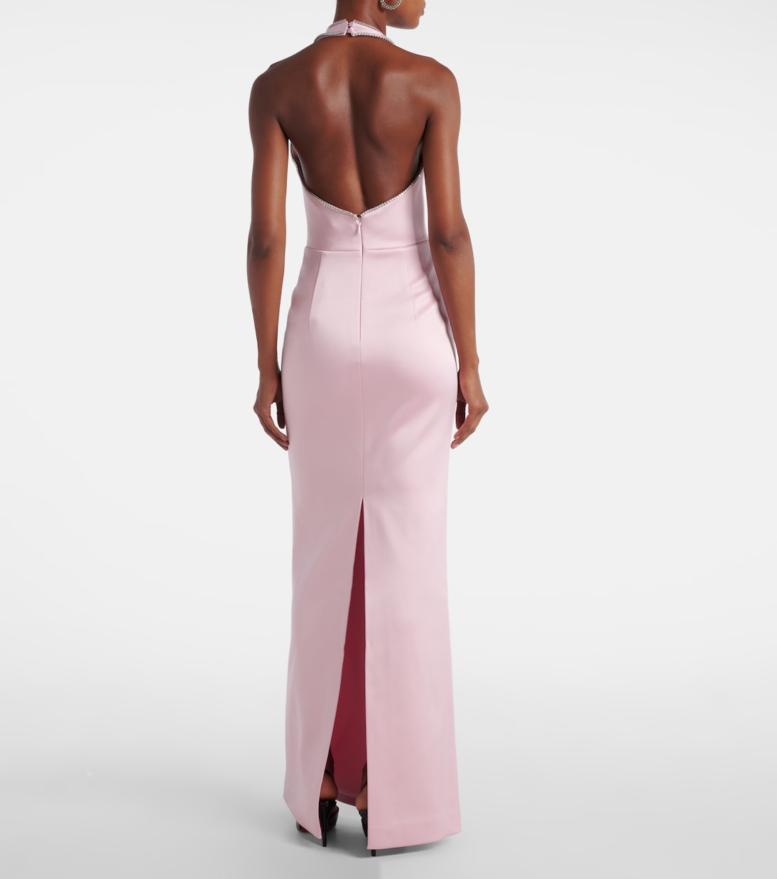 Robe longue Akari en satin | Rebecca Vallance