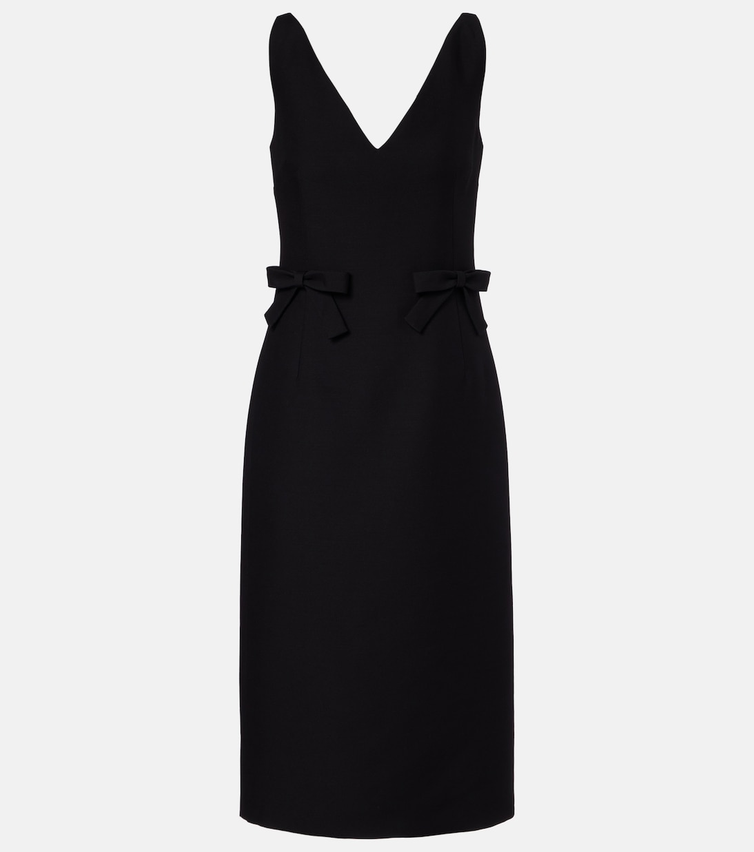 Robe midi Crepe Couture à nœud | Valentino
