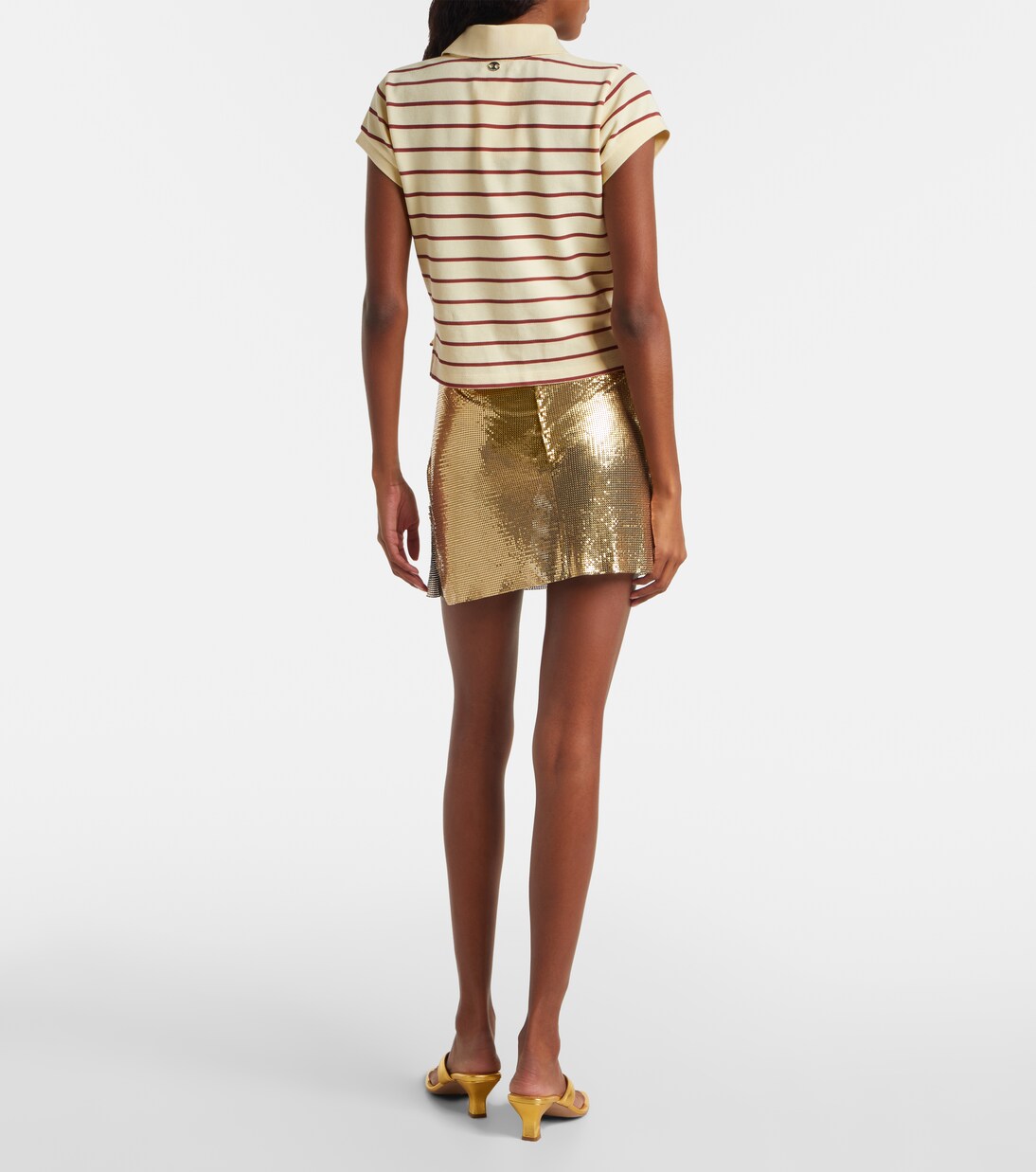 Polo rayé en coton | Rabanne