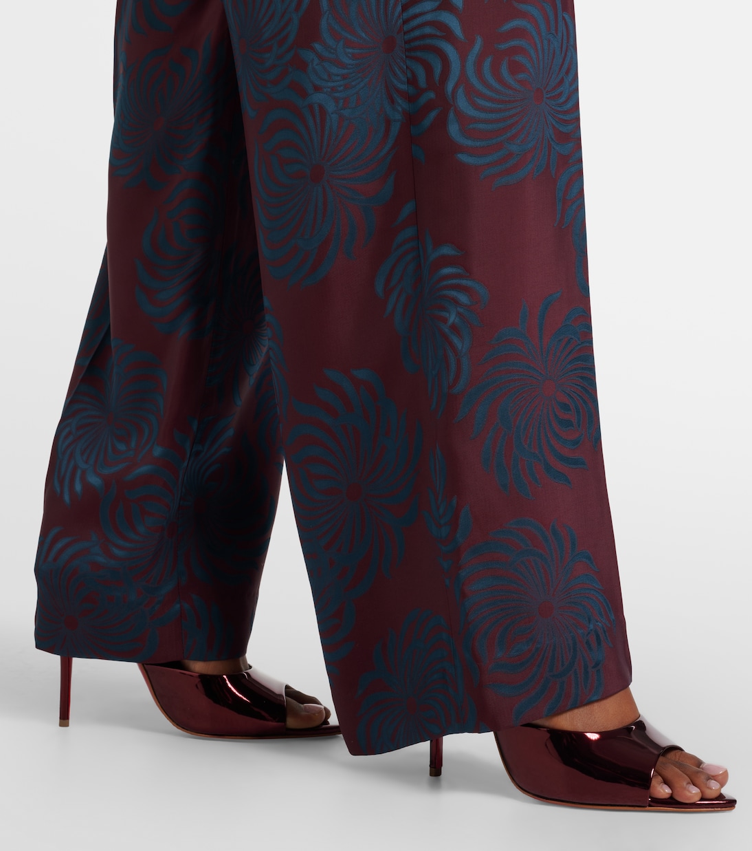 Pantoletten Miss Z 100 aus Metallic-Leder | Christian Louboutin