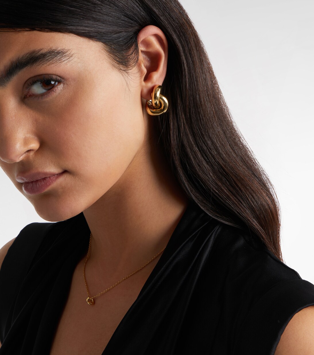 Legacy Knot Big 18kt gold earrings | Engelbert