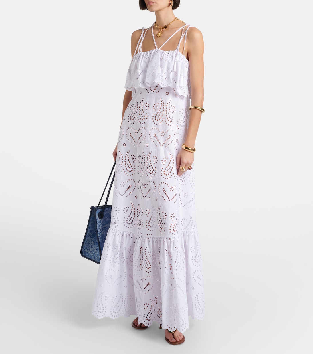 Robe longue en coton mélangé | Etro