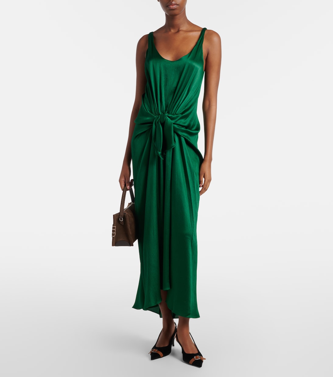 Midikleid aus Seidensatin | JW Anderson