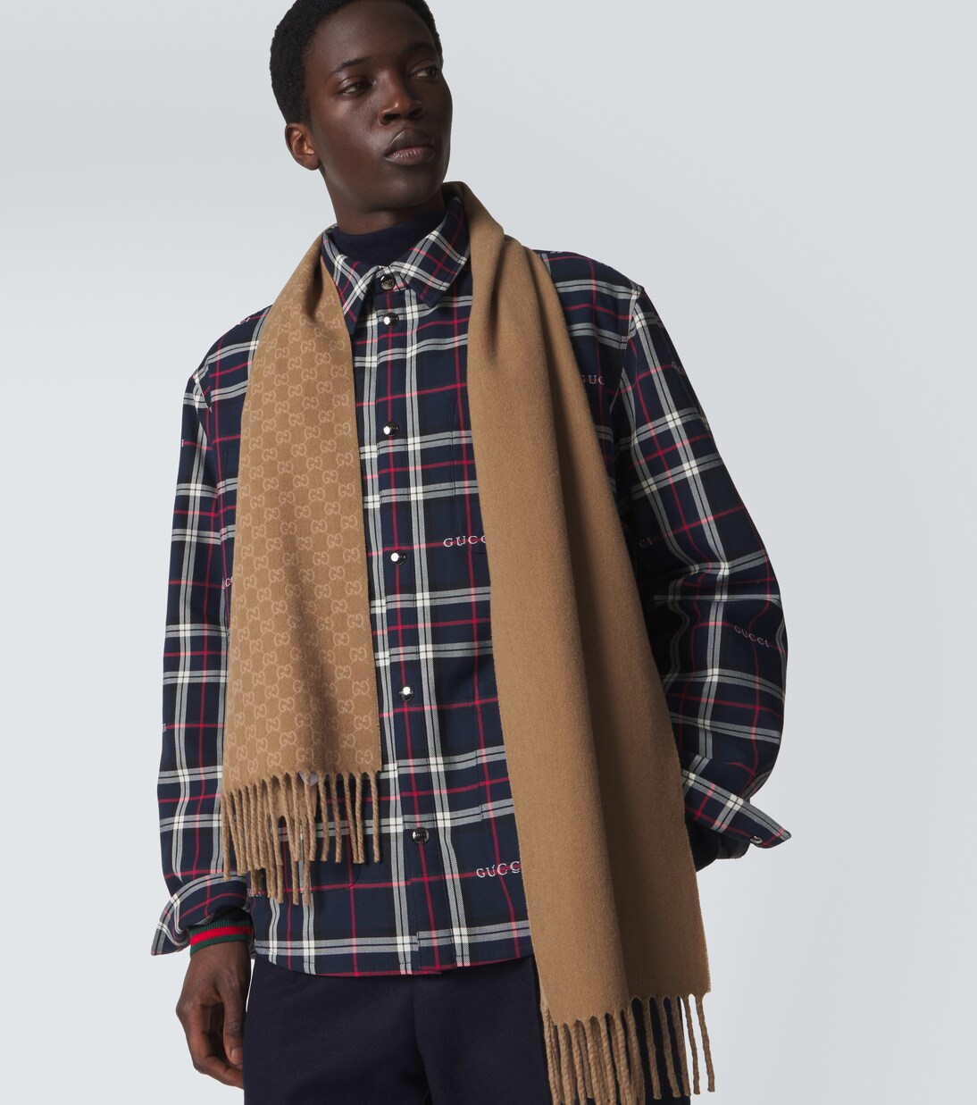 Schal GG aus Wolle und Kaschmir | Gucci