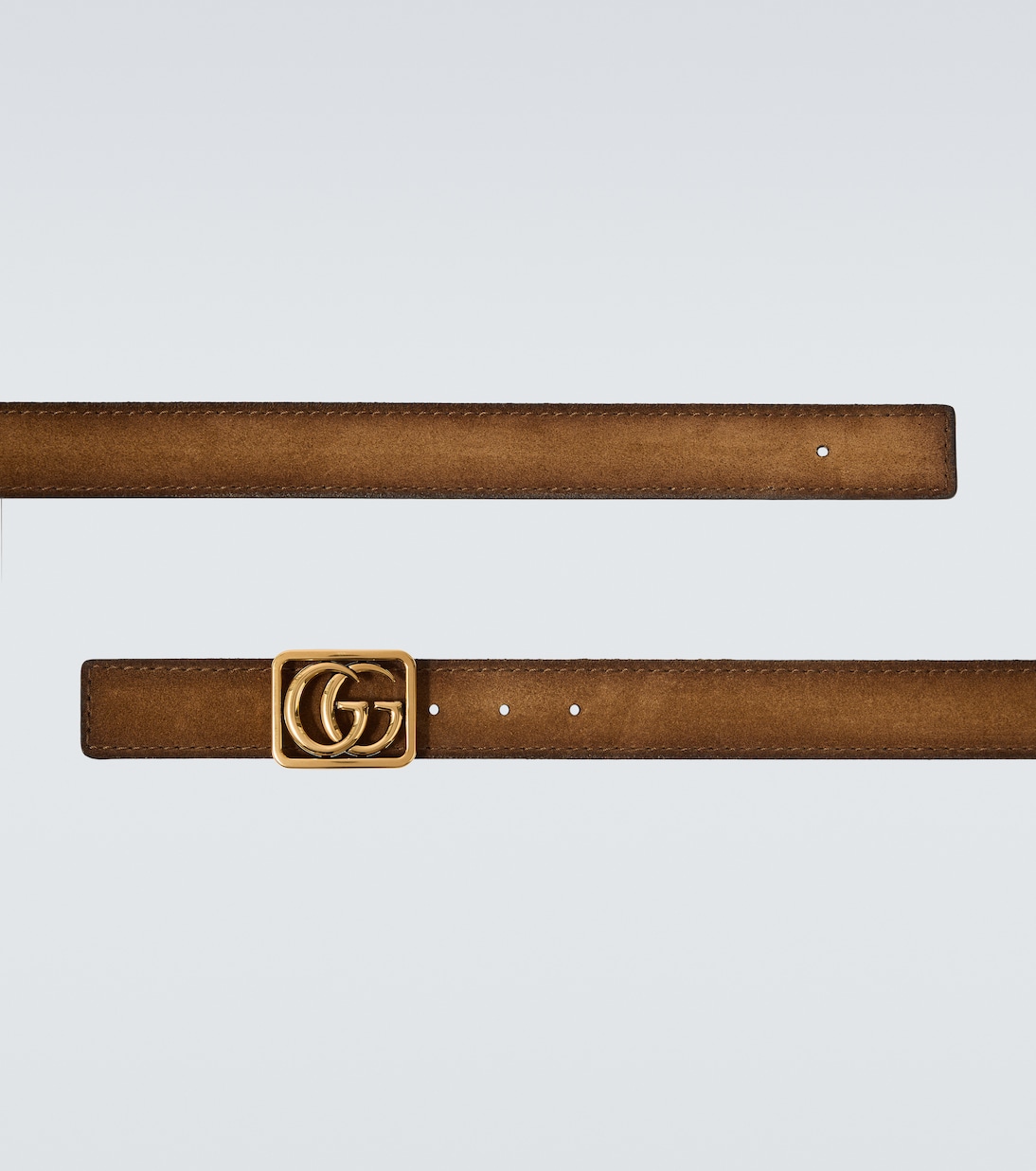 Double G reversible suede and leather belt | Gucci
