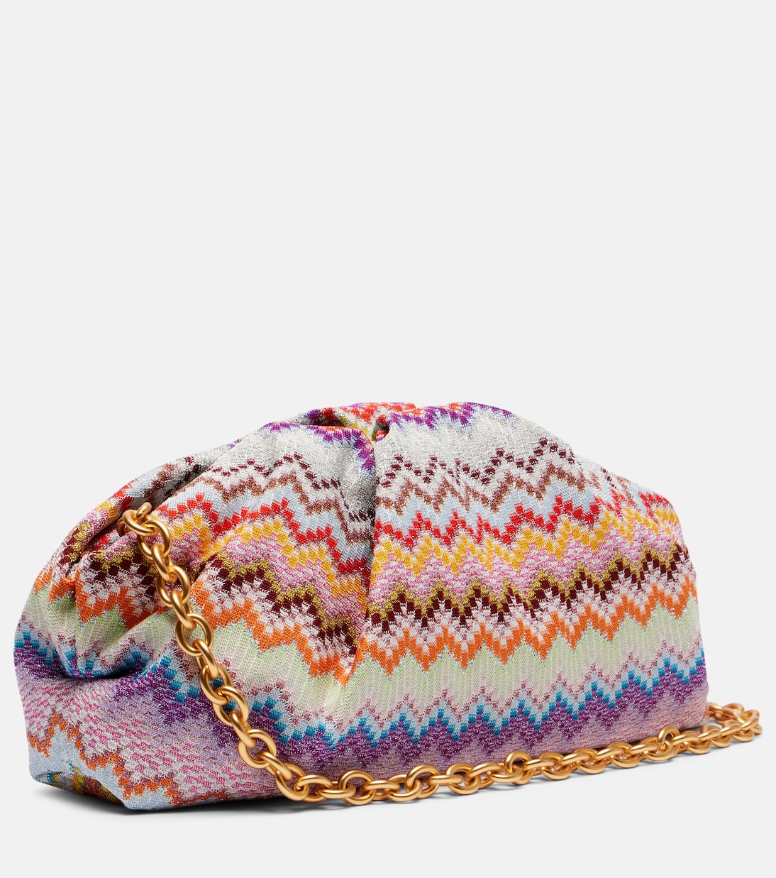 Zigzag Large jacquard clutch | Missoni