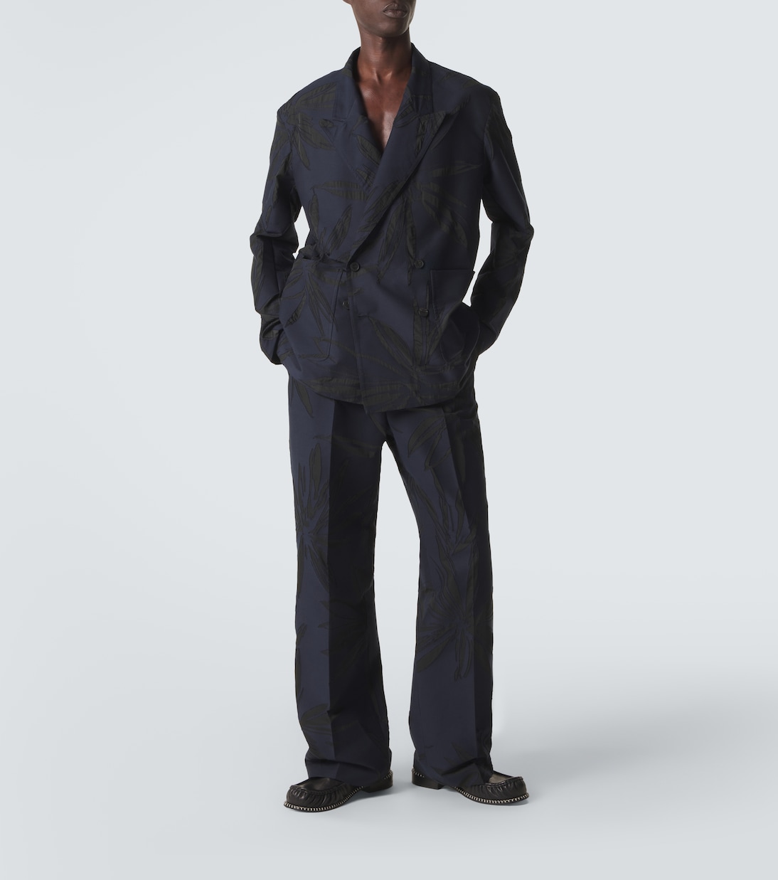 Cotton-blend jacquard blazer | Dries Van Noten