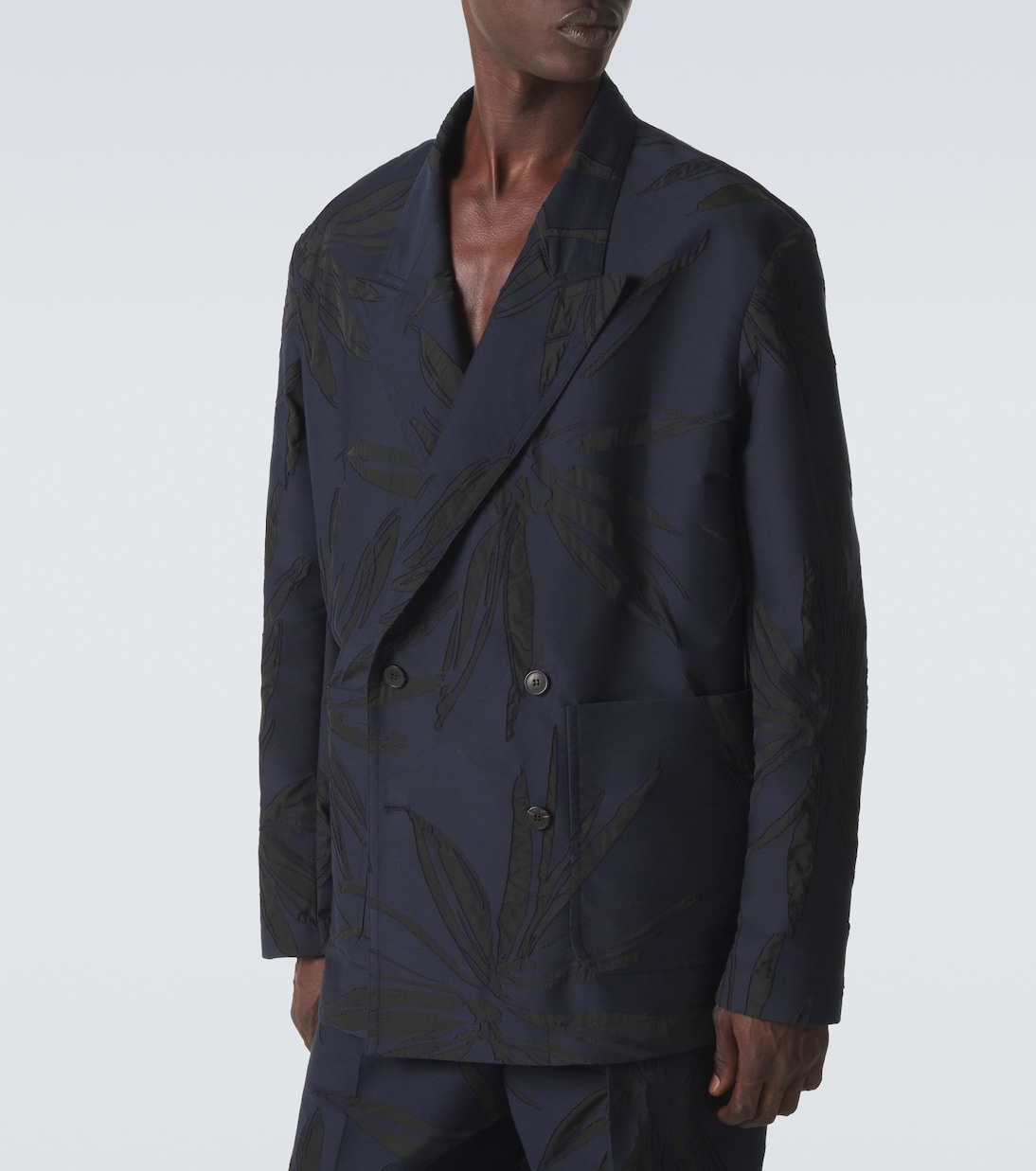 Cotton-blend jacquard blazer | Dries Van Noten