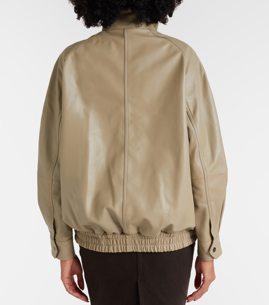 Ariste leather bomber jacket | Nour Hammour