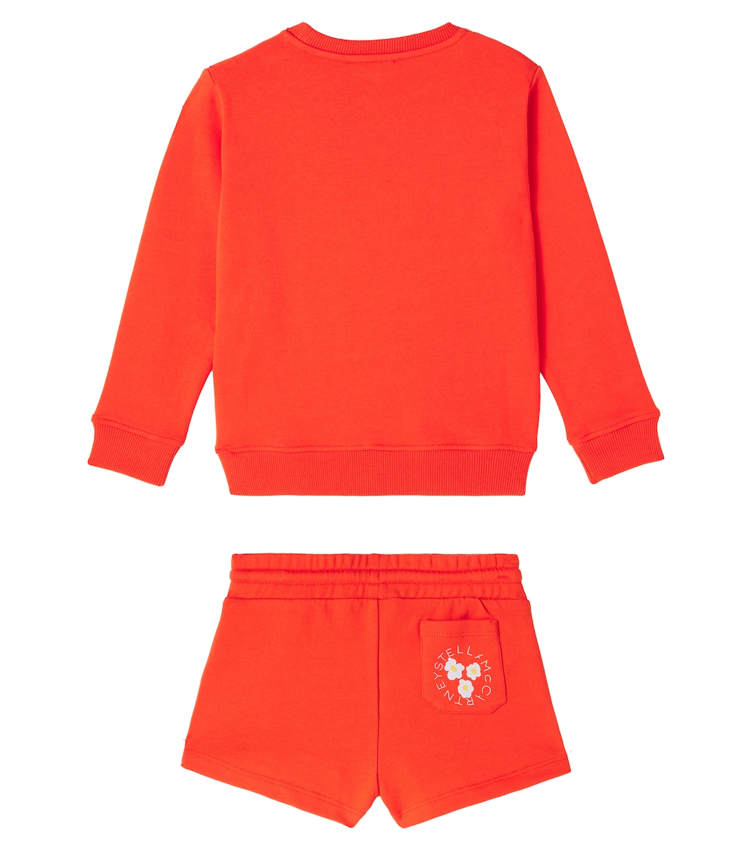 Set aus Sweatshirt und Shorts aus Baumwolle | Stella McCartney Kids
