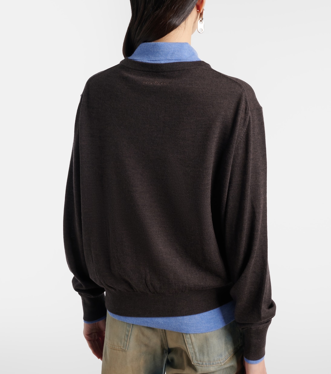 Layered wool polo sweater  | Acne Studios