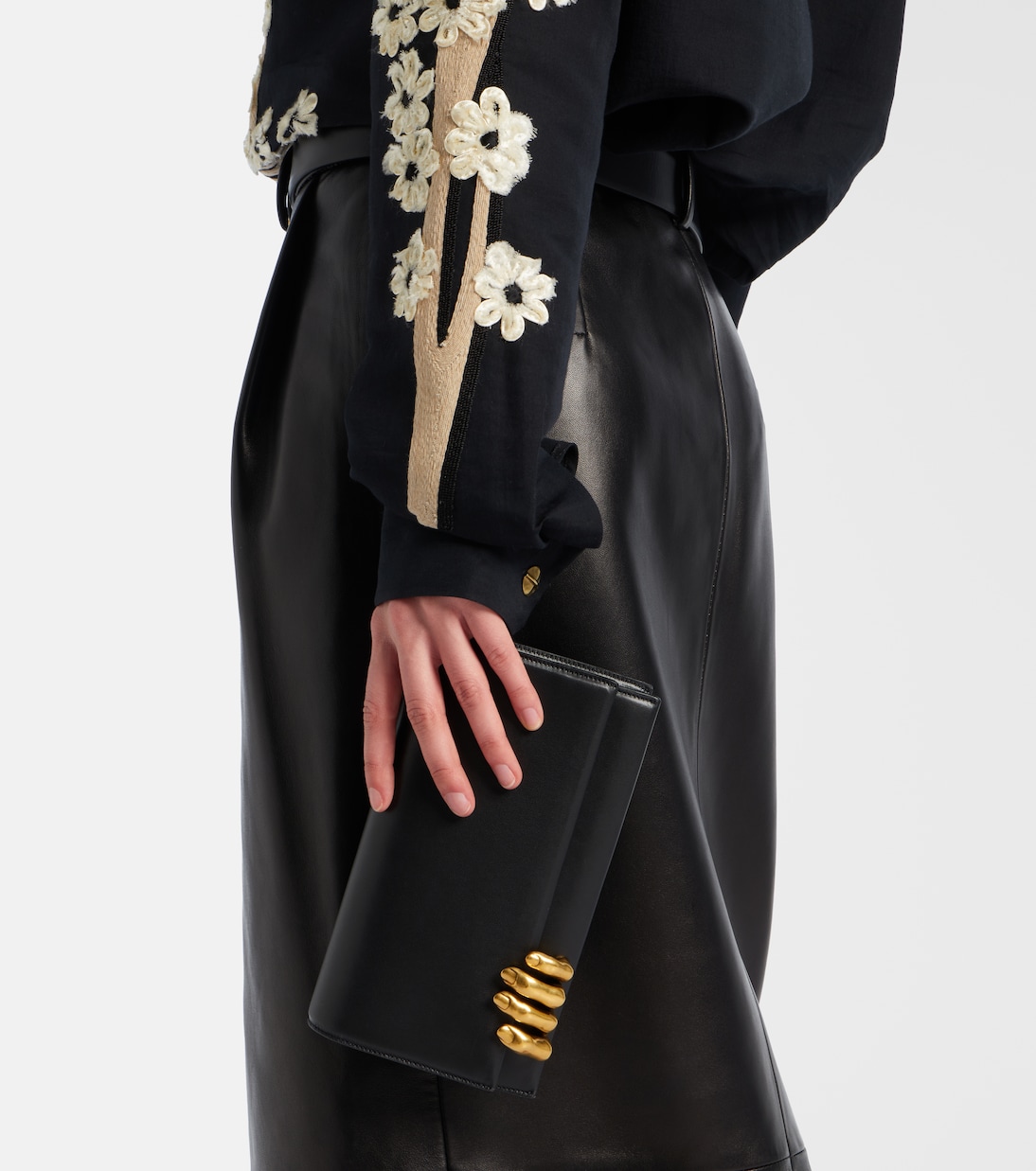 Clutch Hand de piel | Khaite