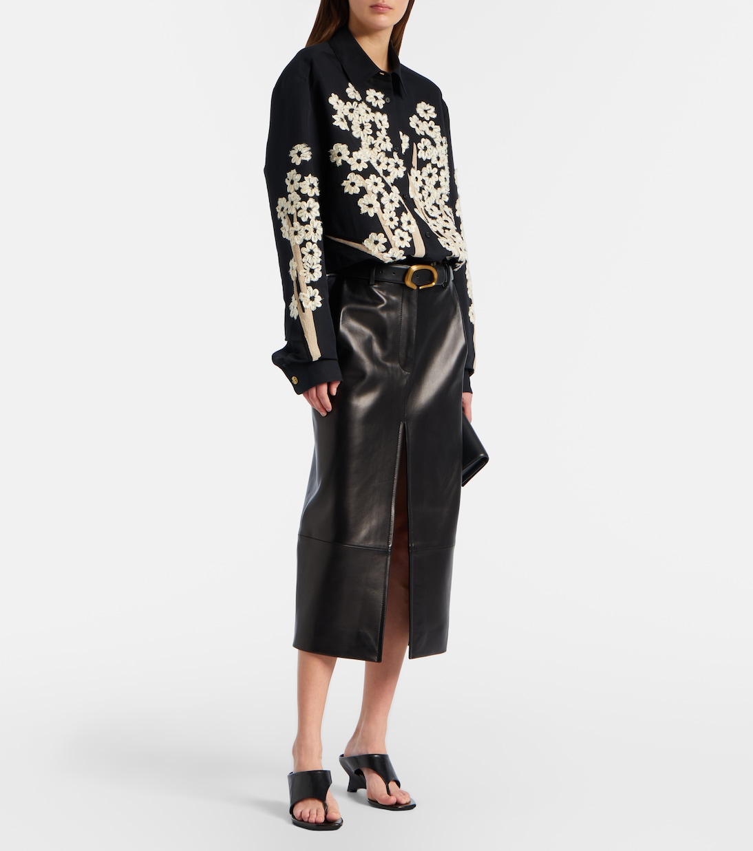 Clutch Hand de piel | Khaite