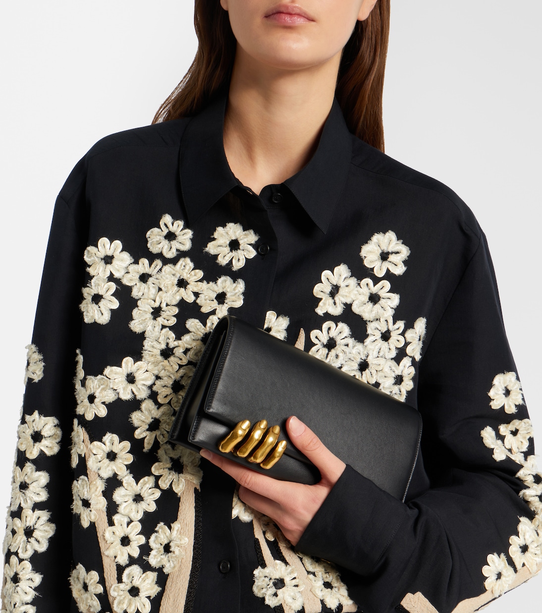 Clutch Hand de piel | Khaite