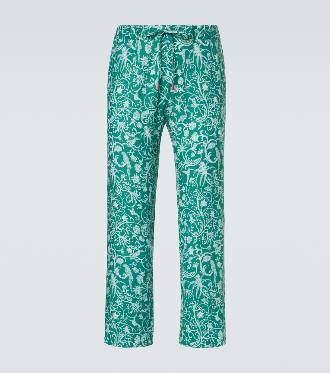 Pantalones de lino estampados | Kiton