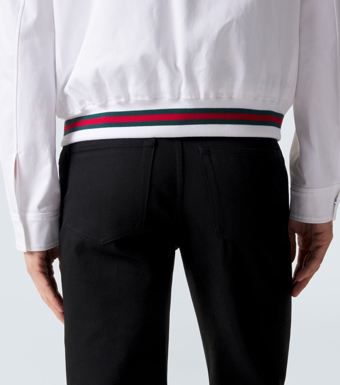 Giacca Web Stripe in twill di cotone | Gucci