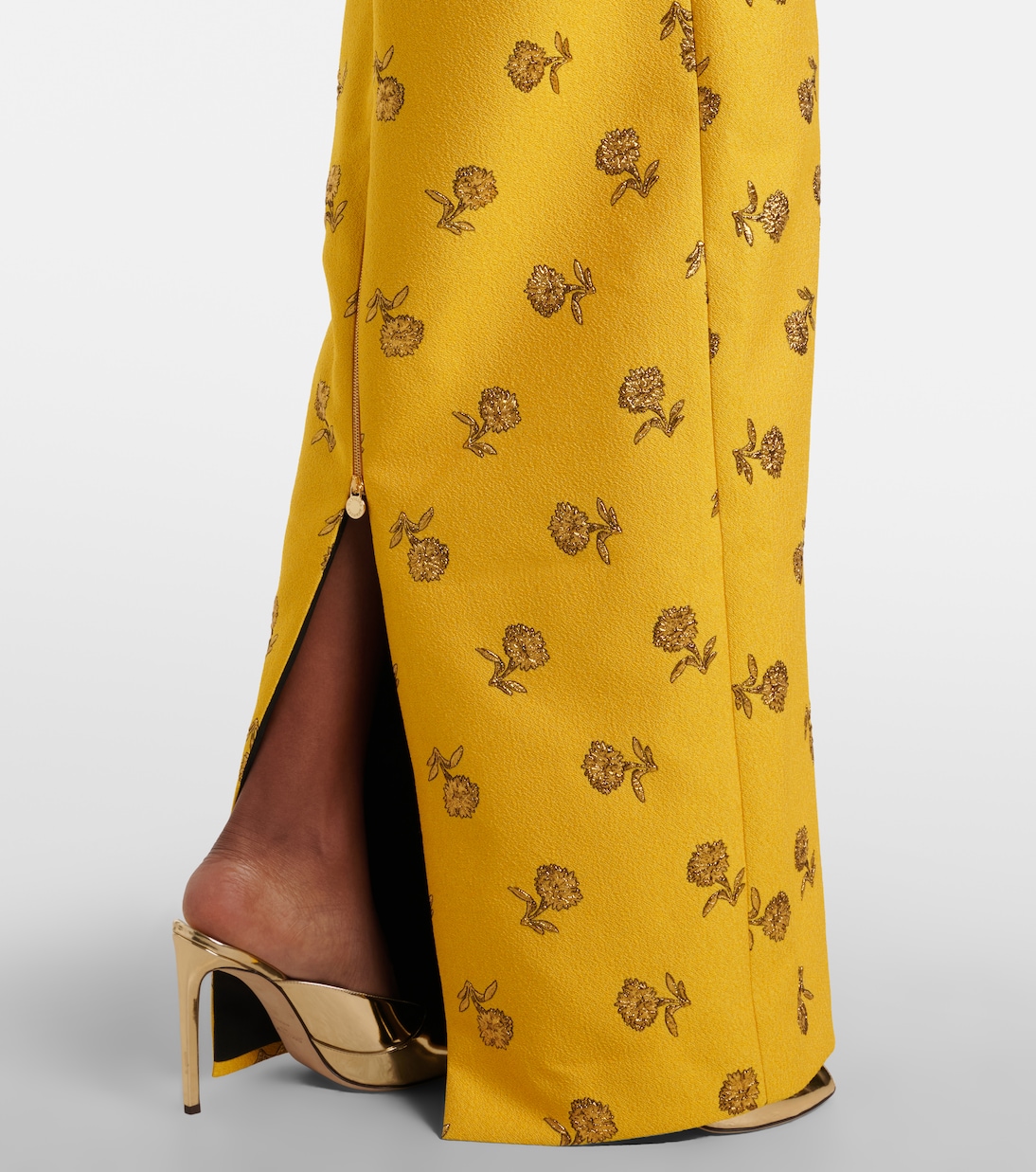 Robe longue en jacquard | Carolina Herrera