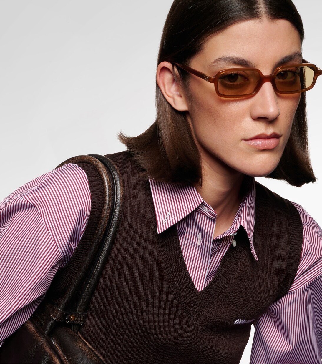 Logo rectangular sunglasses | Miu Miu