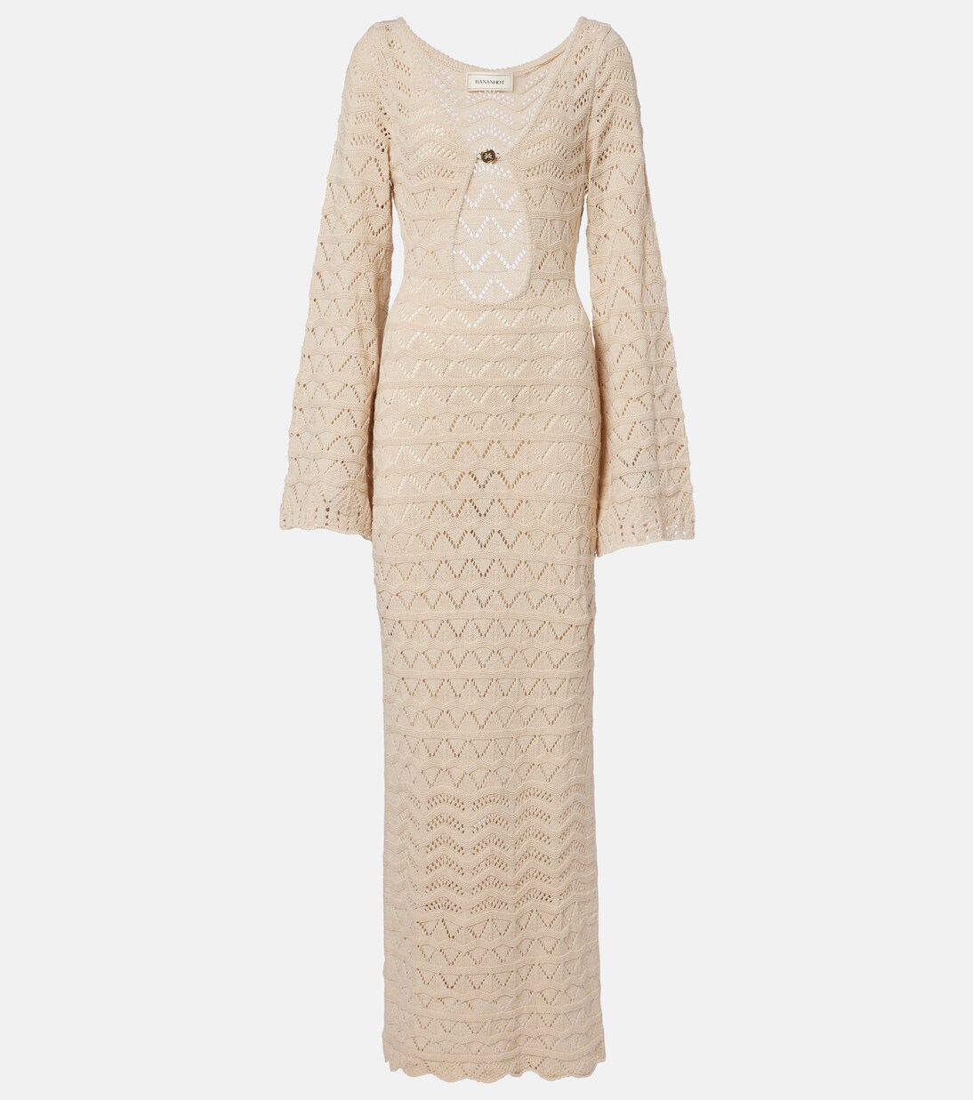 Rey crochet cotton-blend maxi dress | Bananhot