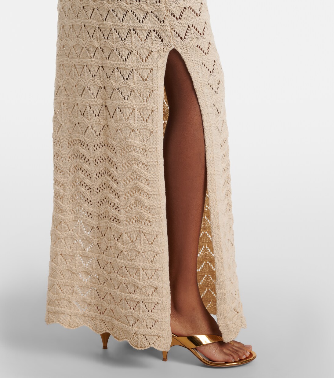 Rey crochet cotton-blend maxi dress | Bananhot