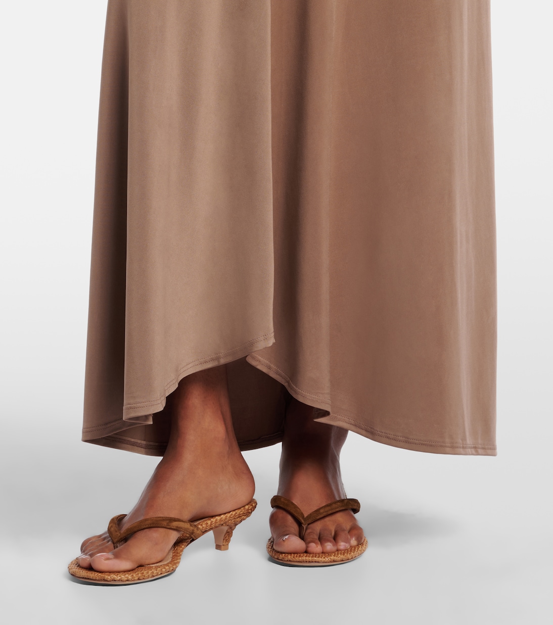Skyla ruched jersey maxi skirt | Jade Swim