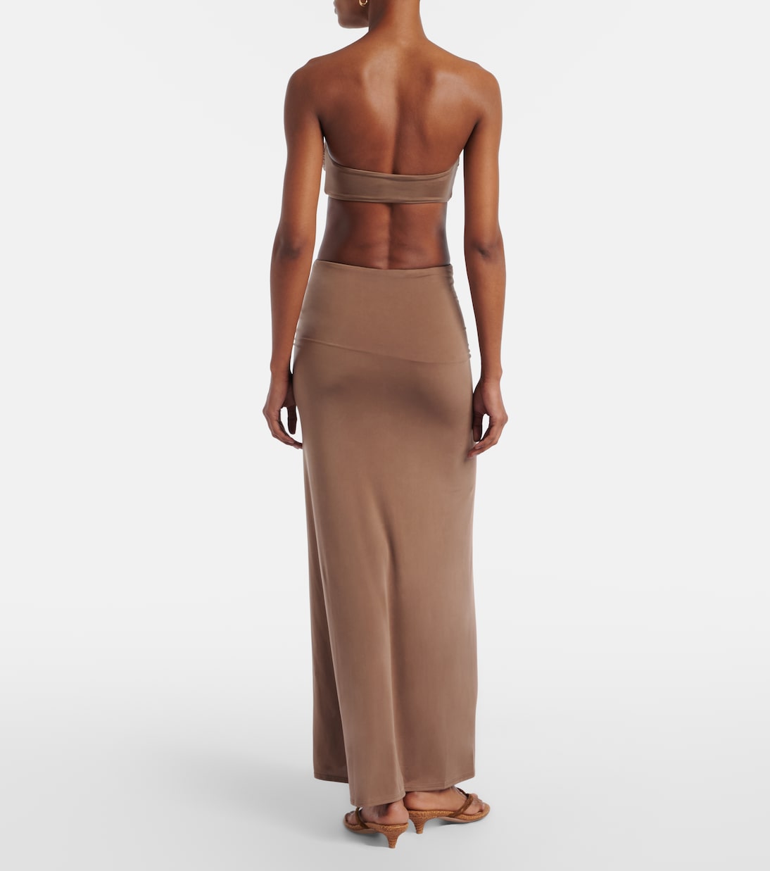 Skyla ruched jersey maxi skirt | Jade Swim