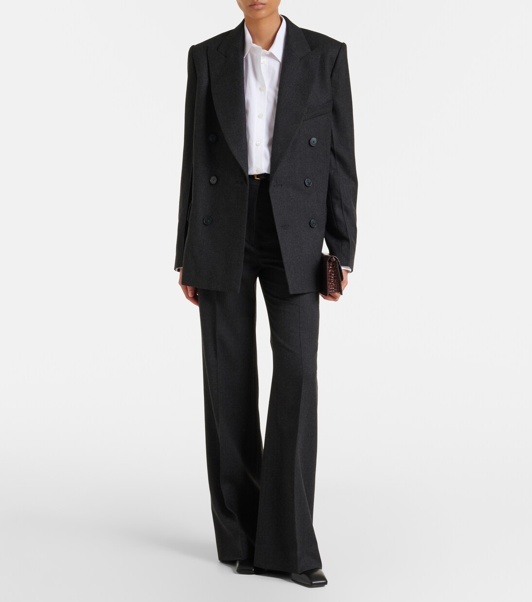 Pantalones flared Alina de lana virgen | Victoria Beckham