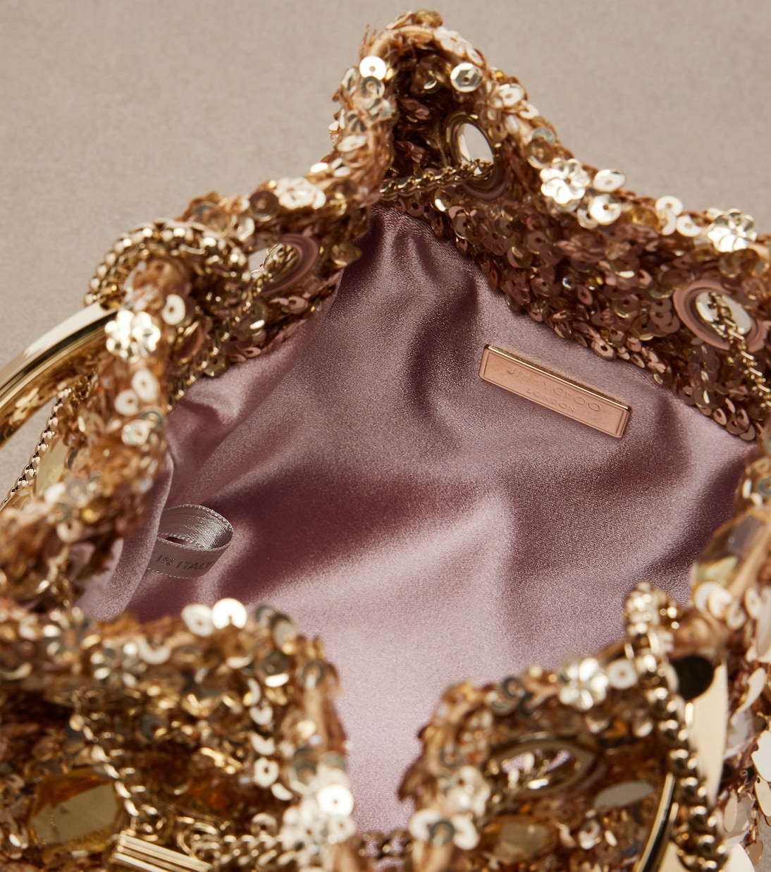 Bon Bon Small embellished bucket bag | Jimmy Choo