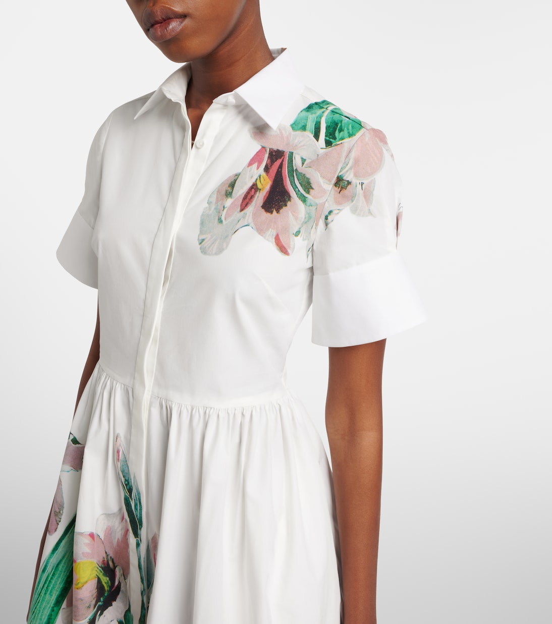 Floral cotton shirt dress | Erdem