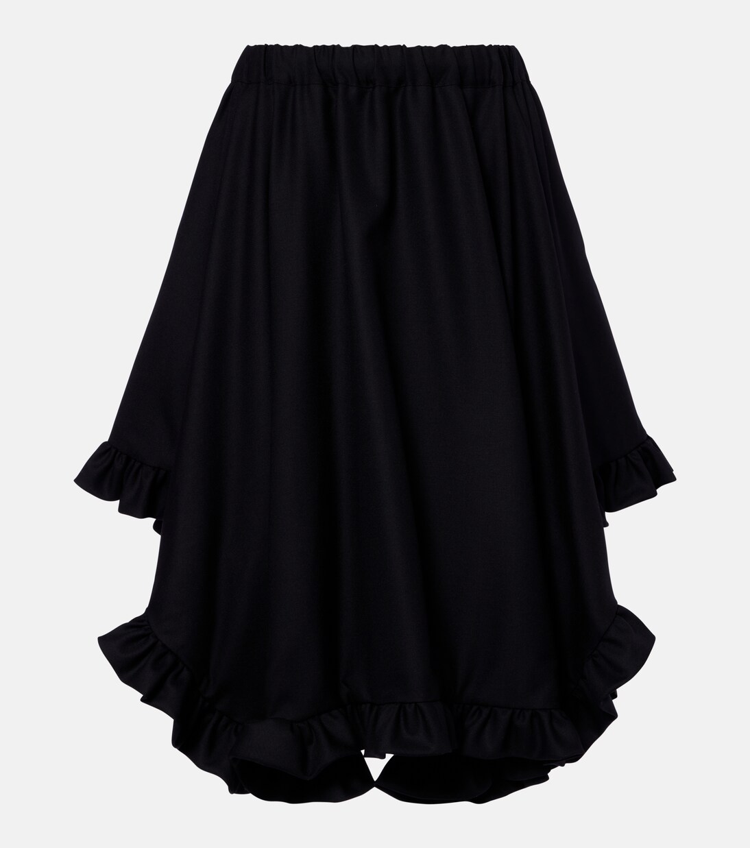 Midirock aus Wolle | Noir Kei Ninomiya