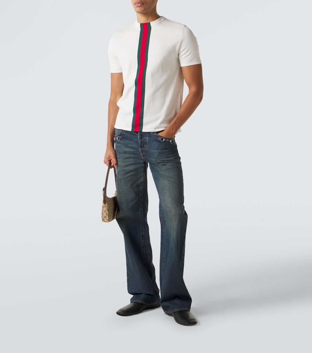 Camiseta de algodón con Web | Gucci