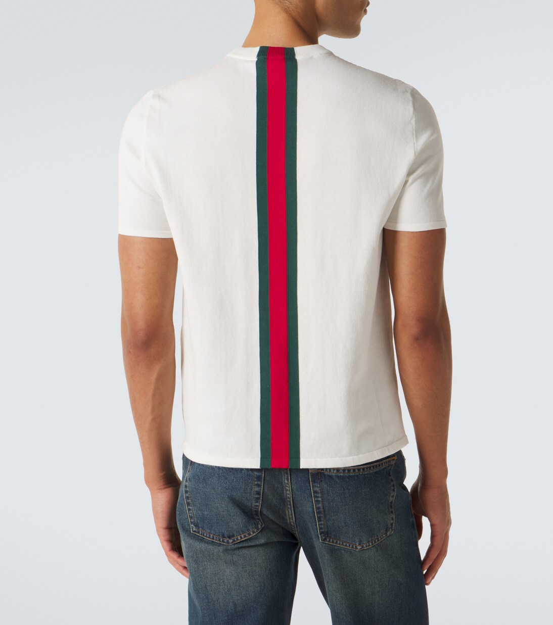Camiseta de algodón con Web | Gucci