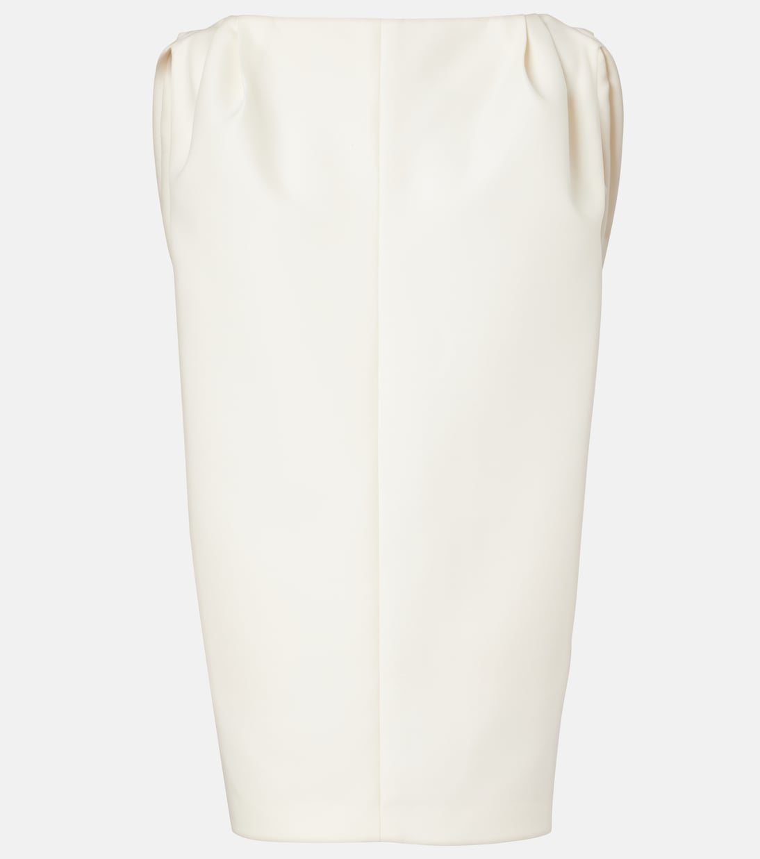 Draped wool and silk minidress | Balenciaga