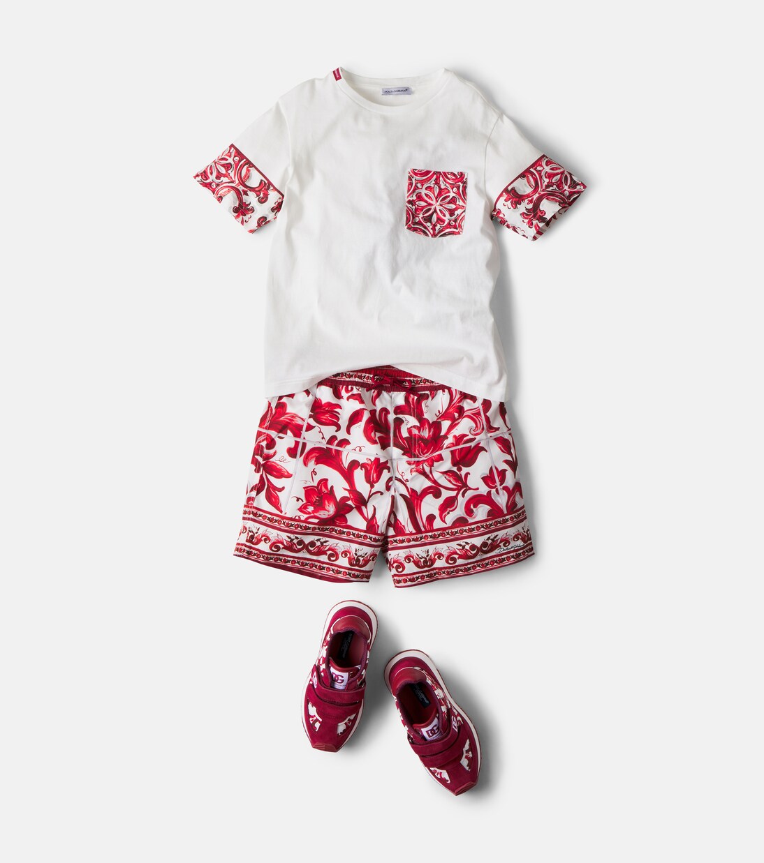 Printed cotton jersey T-shirt | Dolce&Gabbana Kids