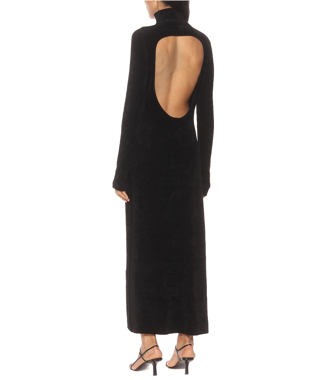 Robe midi en velours | Jil Sander