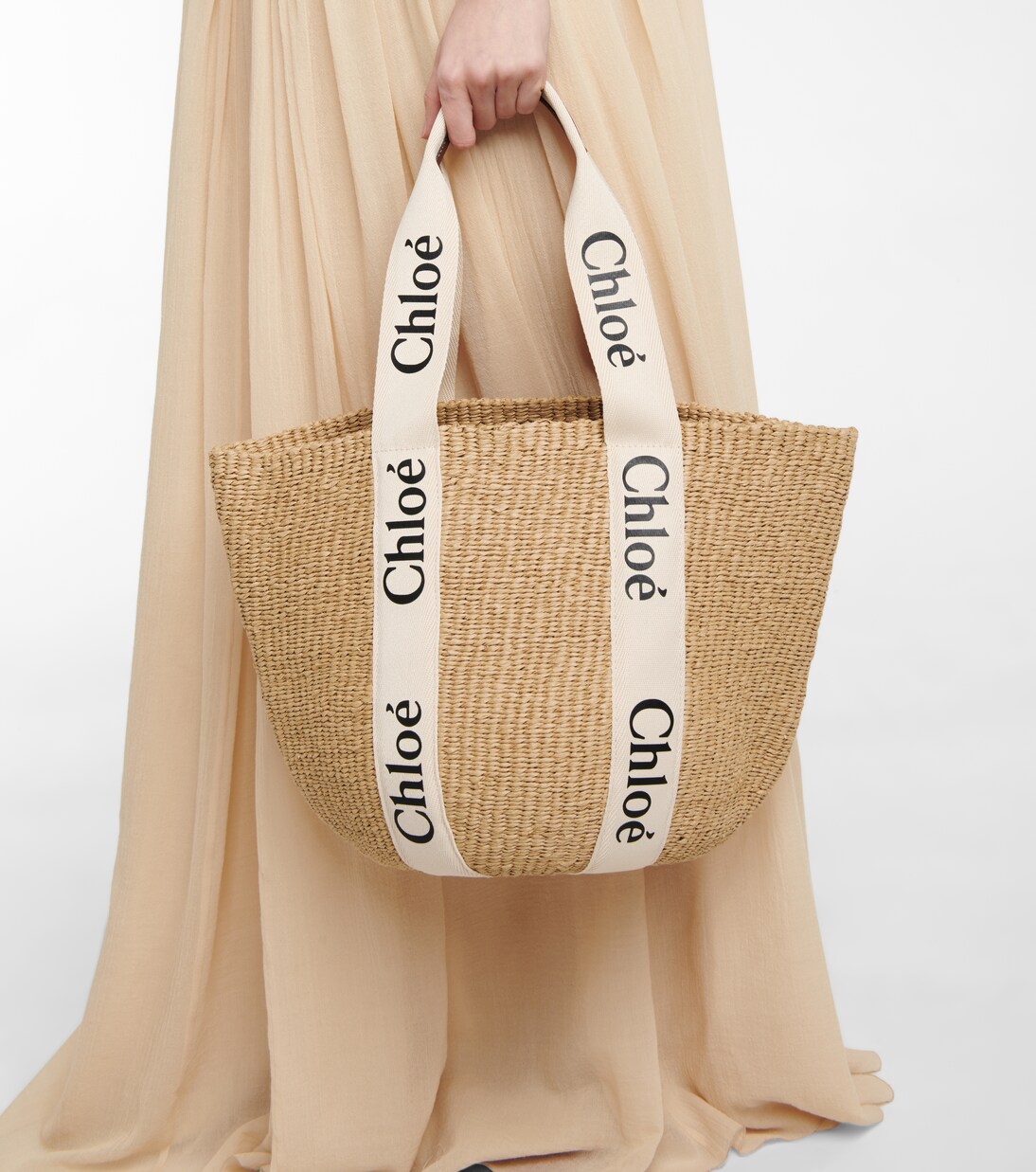 x Mifuko Woody Large raffia tote | Chloé