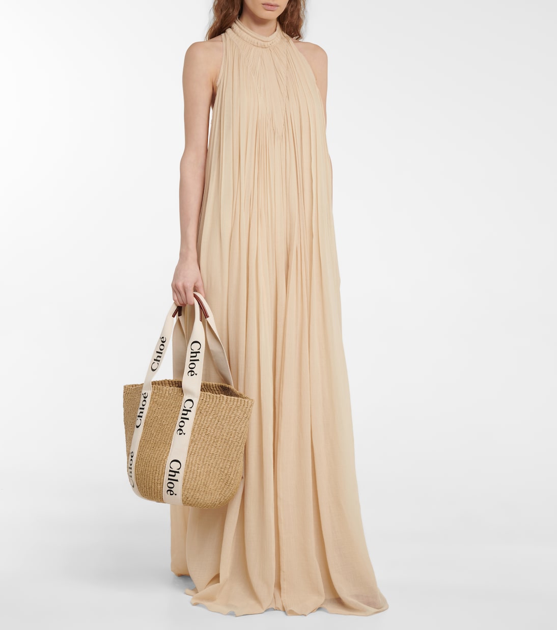 x Mifuko Woody Large raffia tote | Chloé