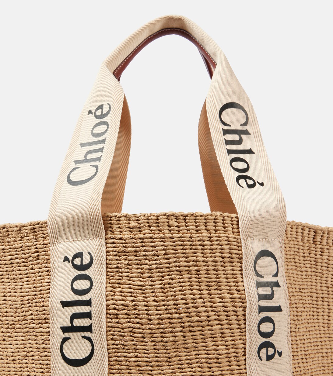x Mifuko Woody Large raffia tote | Chloé