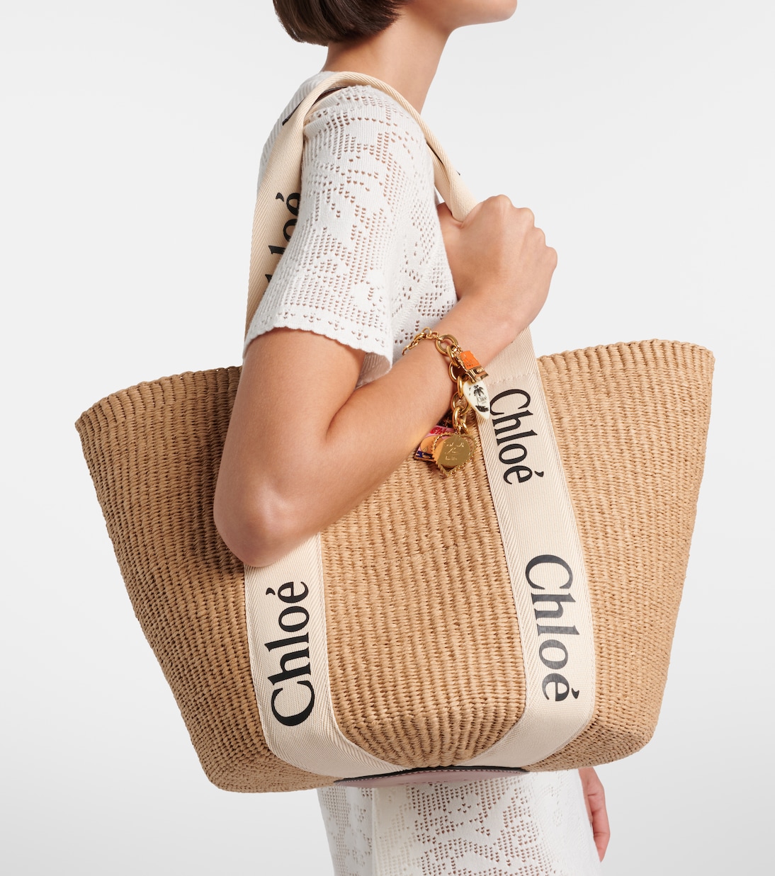 x Mifuko Woody Large raffia tote | Chloé