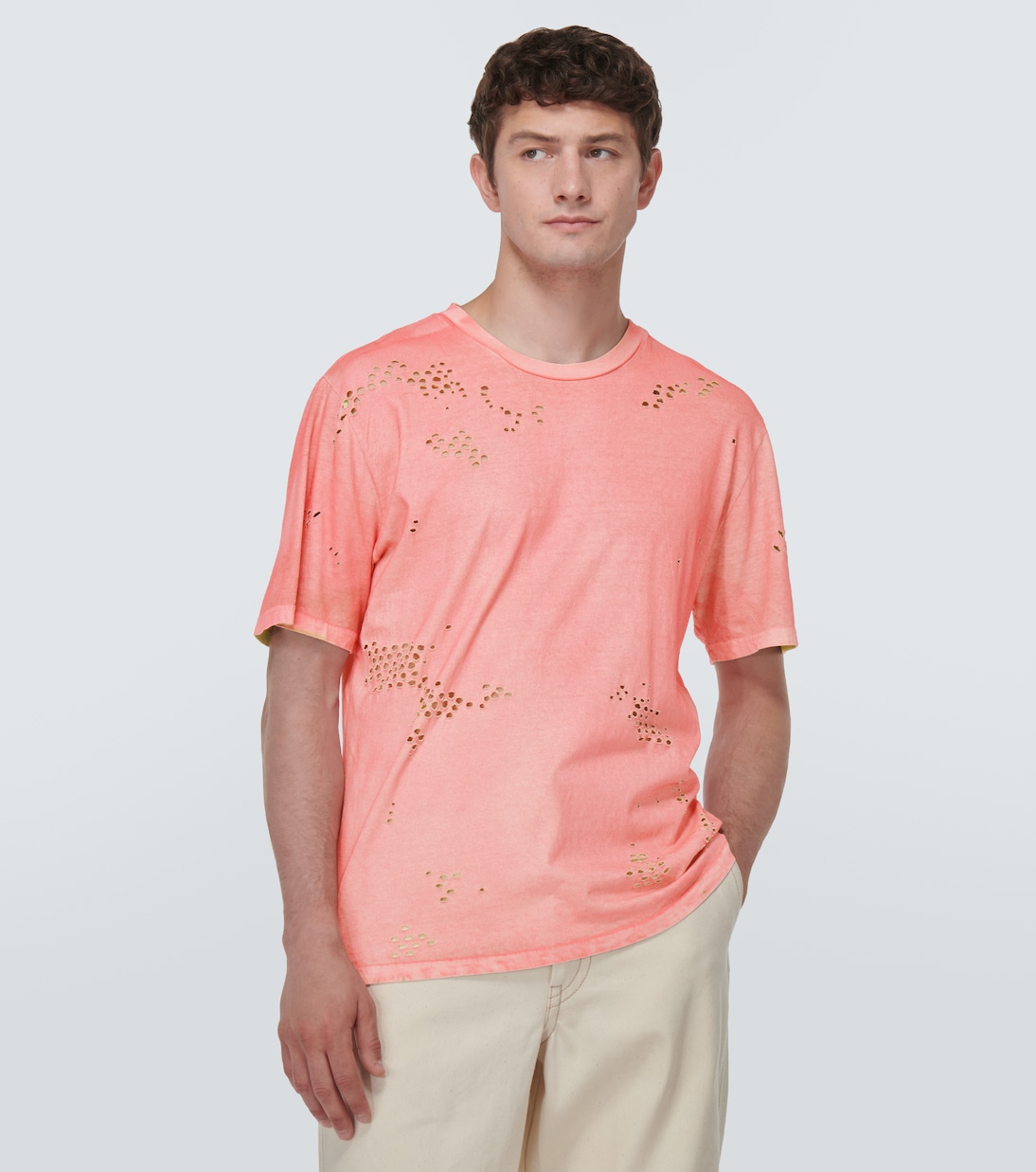 Distressed cotton jersey T-shirt | NotSoNormal