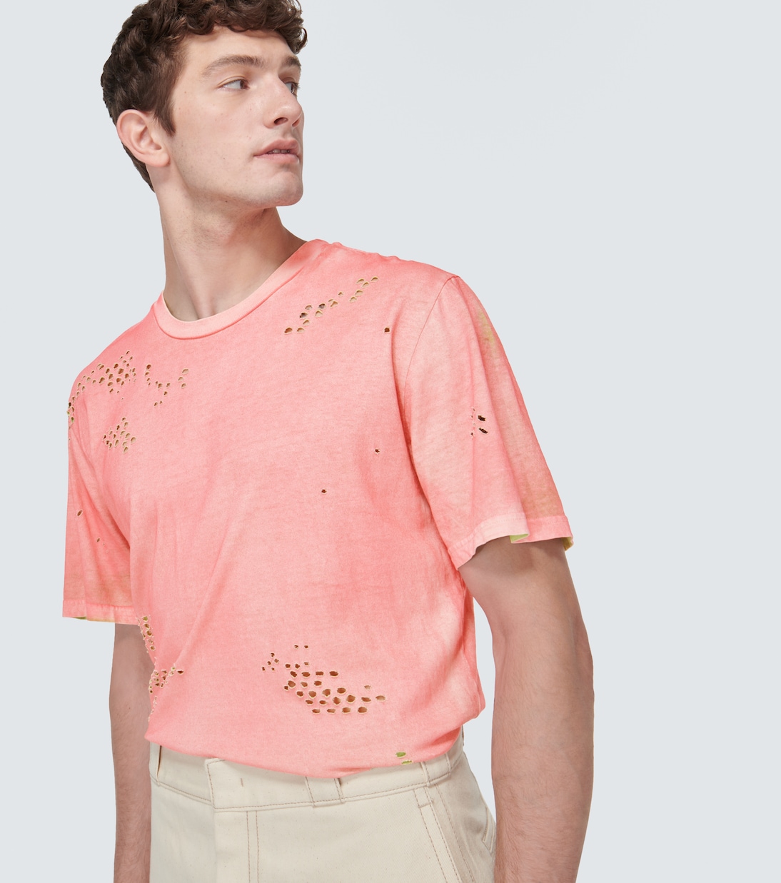 Distressed cotton jersey T-shirt | NotSoNormal