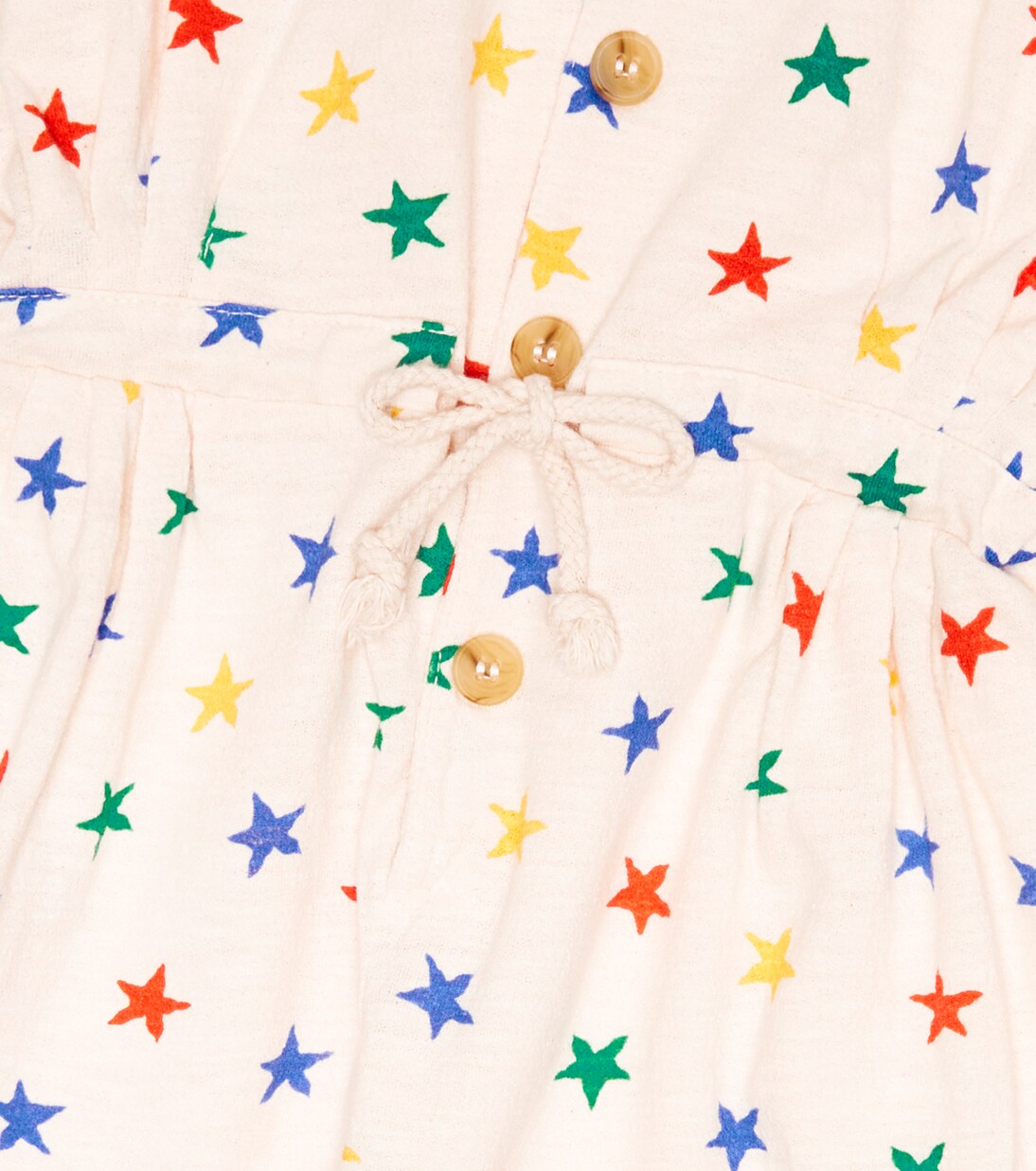 Star-print cotton jumpsuit | Bobo Choses