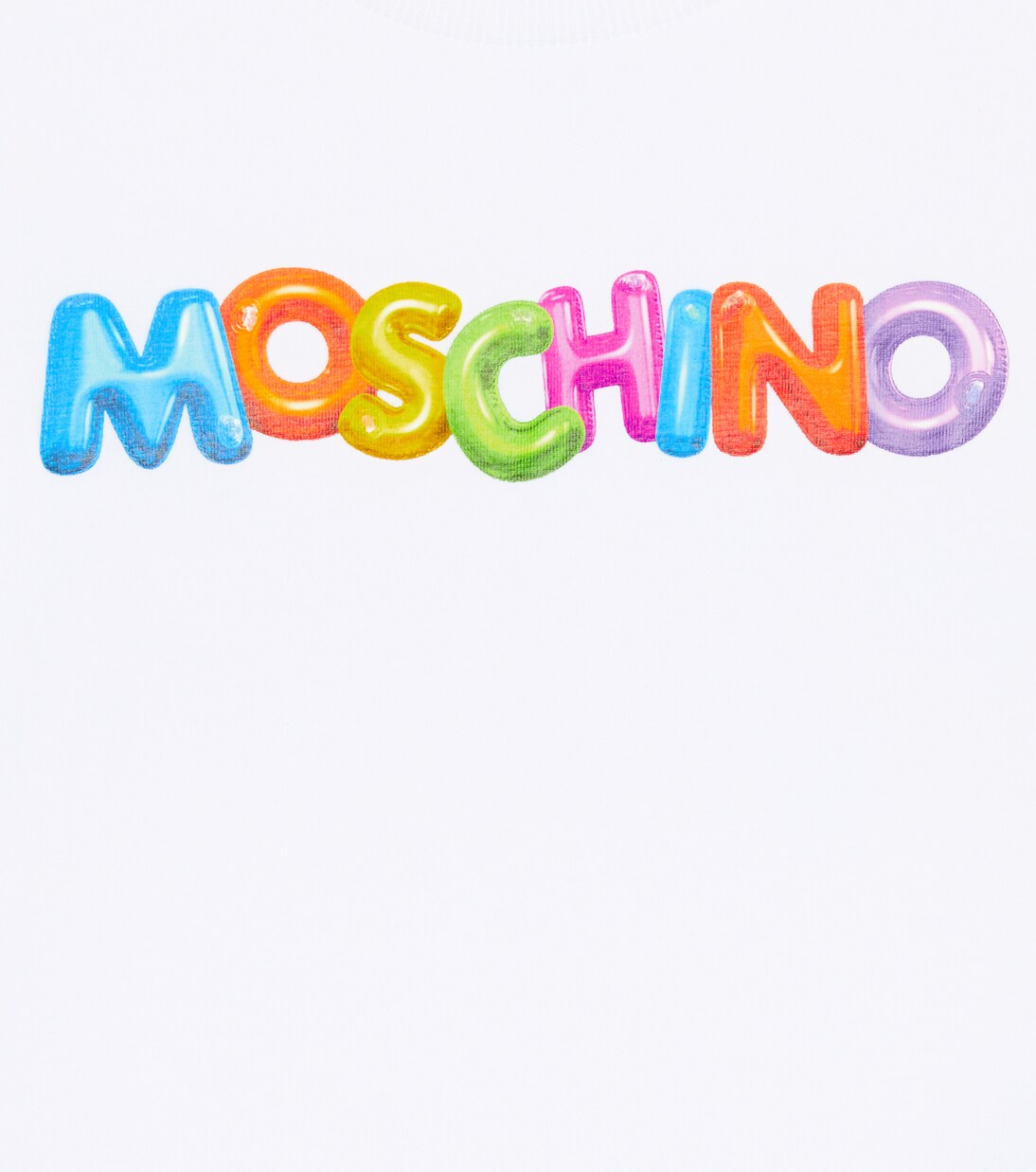 Printed cotton-blend T-shirt | Moschino Kids